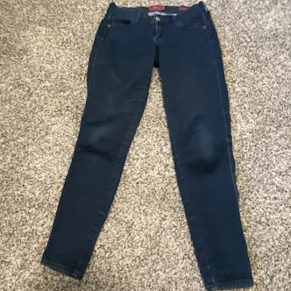 LUCKY BRAND * Charlie Super Skinny * DARK WASH Stretch JEANS * super soft 0 / 25 - Picture 2 of 9
